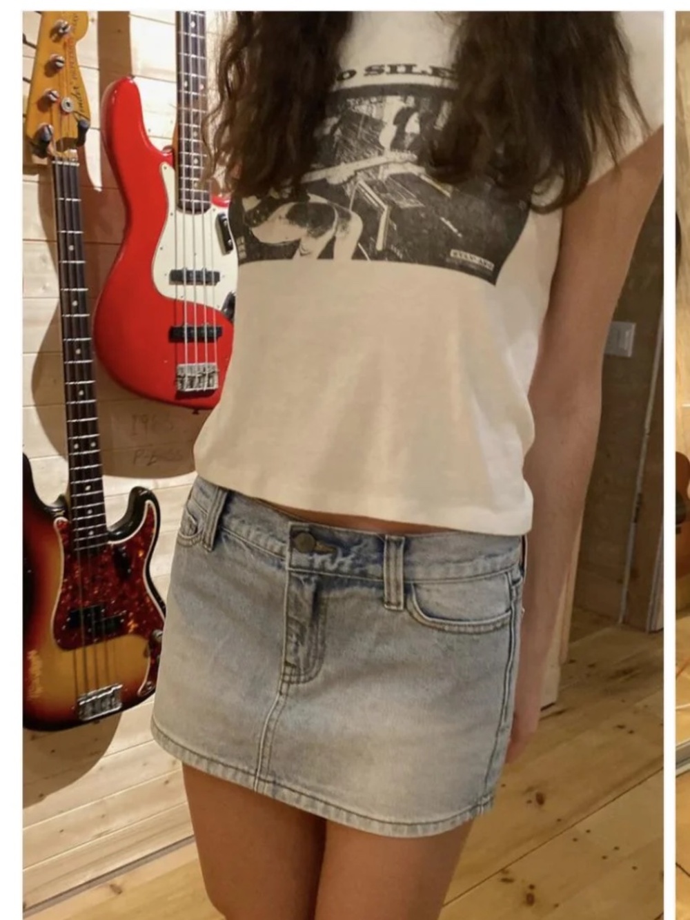 jgalt brandy melville blue jean skirt